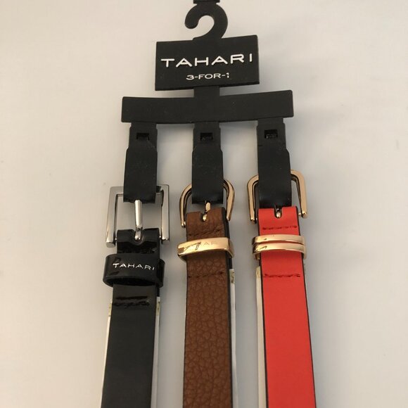 Tahari - 3 pack belts - size L - 41 inches long, 0.75 inches wide - Picture 2 of 5